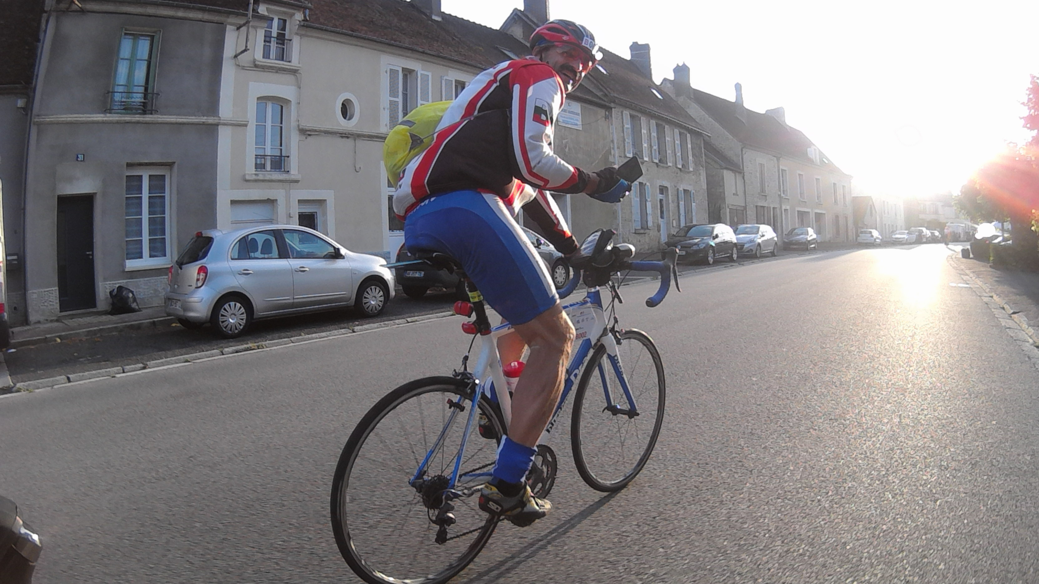 Lazar crusing along.